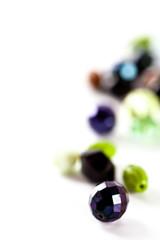 colorful glass beads