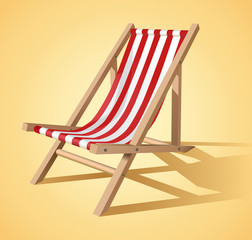 Beach chair vector