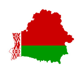 Belarus flag map