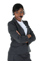 Attractive Business Woman with Headset 05