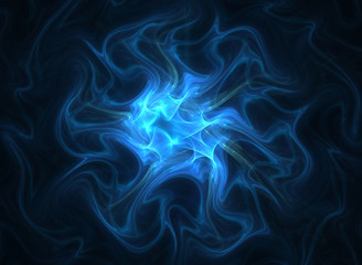 Fototapeta premium Magic blue light