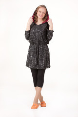 Young Woman In Fashionable Clothing