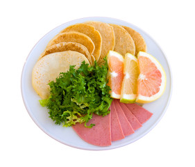 Breakfast in a plate
