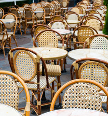 tables and chairs