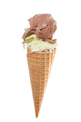 ice cream in the cone