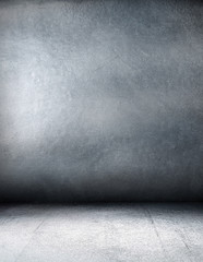 Grunge metal interior.