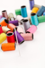 bobbins of lurex thread