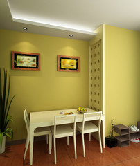 rendering living room