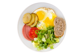 Breakfast in a plate