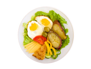 Breakfast in a plate