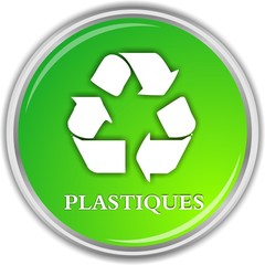 bouton recyclage plastiques