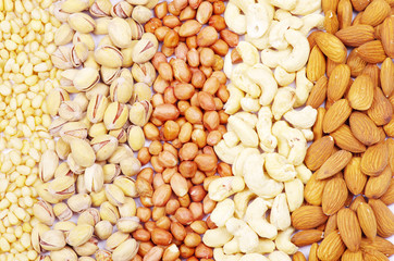 various nuts