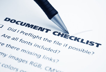 Document checklist