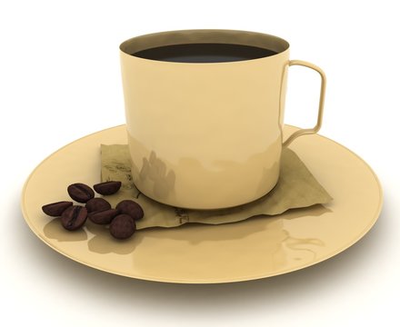 кофе и зерна
