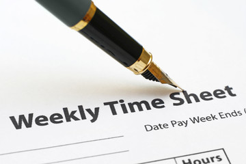 Weekly time sheet - Powered by Adobe