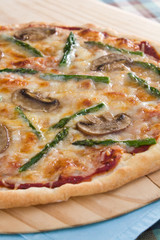 Asparagus Mushroom Pizza