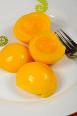 melocoton en almibar