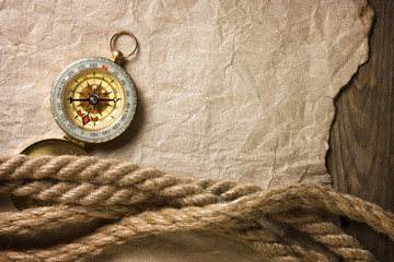 Compass with a rope