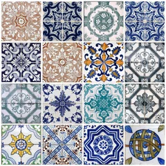 Wallpaper murals Portugal ceramic tiles Lisbon tiles