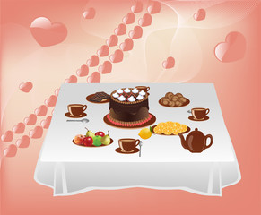 Table with sweets