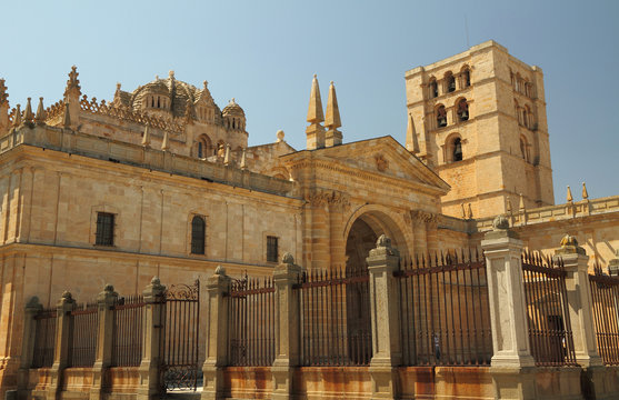 antique cathedral of Zamora, Spain