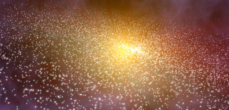Galaxy, star clusters and gases as deep space background