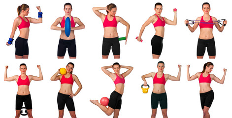 young woman exercise