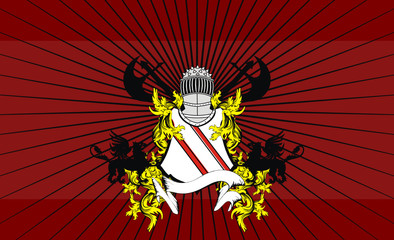 heraldic medieval helmet coat of arms background4