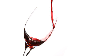 Wine Pouring into Glass