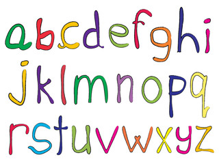 hand made alphabet