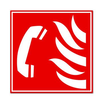 Phone fire sign