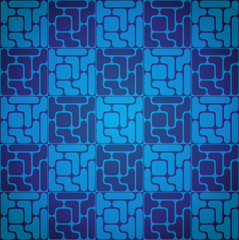 Seamless pattern like tetris game - illustration