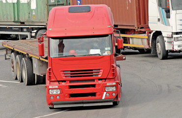 Fototapeta premium red truck