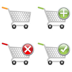 Shopping cart, vector EPS version 8.