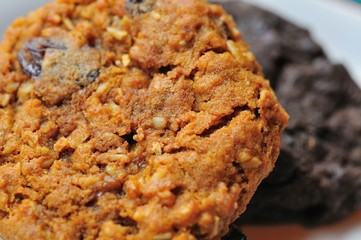 Closeup of fresh cookies