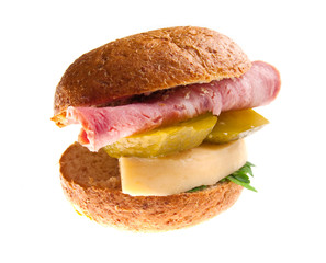 sandwiches with cheese and ham .