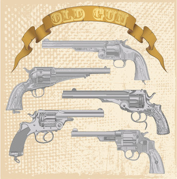 Old gun set