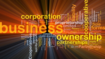 Business corporateion background concept glowing