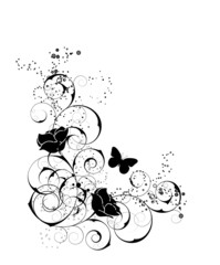 coin floral roses