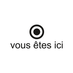 Vecteur bouton plan vous etes ici repere geographique