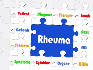 Rheuma Puzzle Konzept