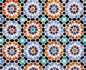 Fototapeta na wymiar Moroccan Tiles in Marrakesh
