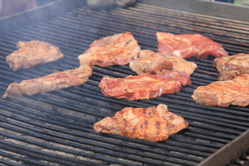 Fleisch auf dem Grill - Meat on the grill