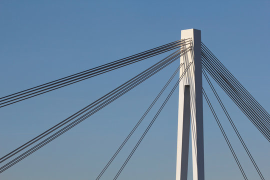 Fototapeta Hängebrücke in Mannheim