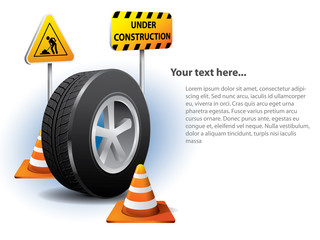 Under construction website concept