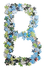 Letter B by puzzle