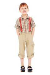 portrait of happy smiley boy