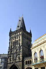 Fototapeta na wymiar Powder Tower in Prague Czech Republic Europe
