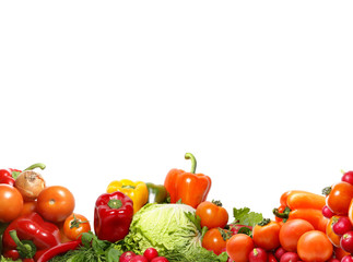 A backgroung image made of fresh and healthy vegetables
