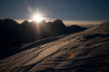Sunset in Kuthai´s mountains